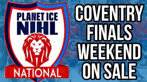 Planet Ice NIHL National Division Finals Weekend 24/25 Tickets Go On Sale Tuesday 4th February 2025!